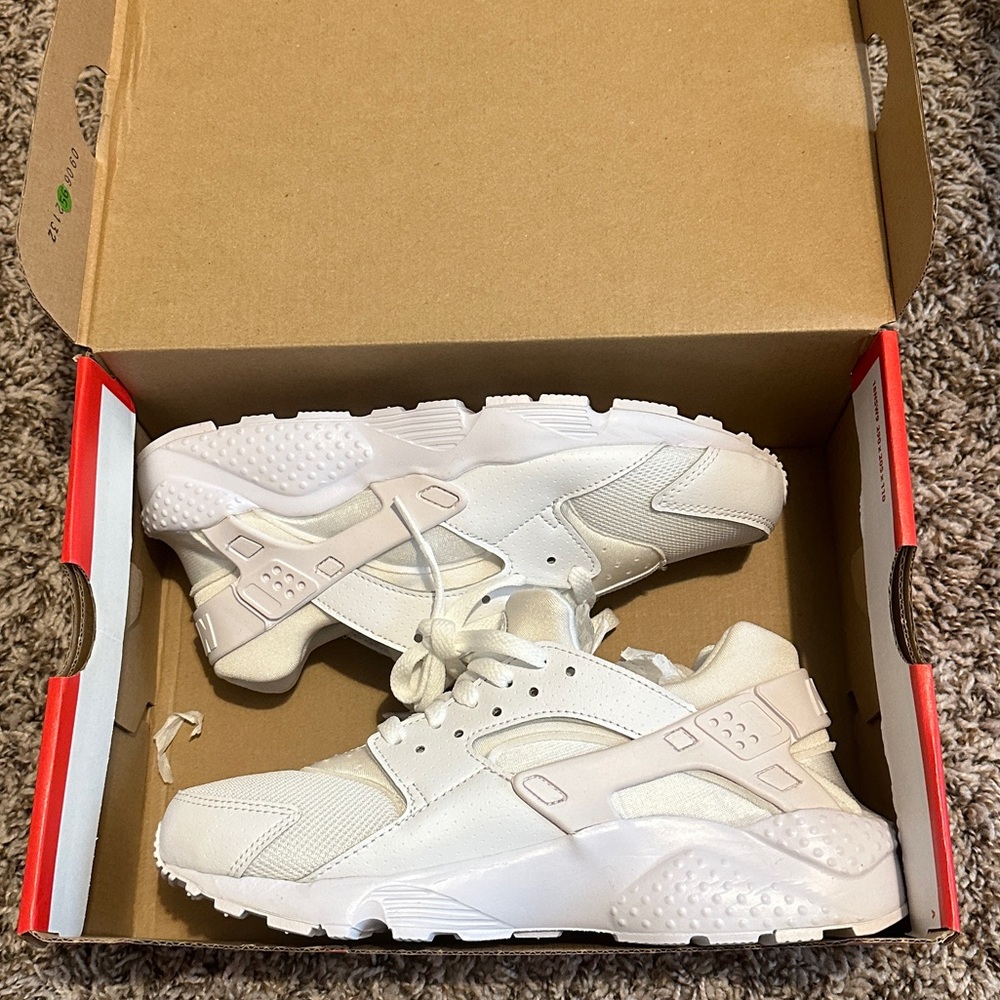 White Nike Huarache Sneakers